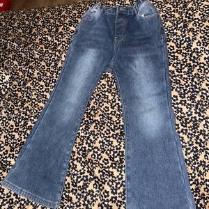 SHEIN Flare & Wide Leg Jeans in Classic Blue